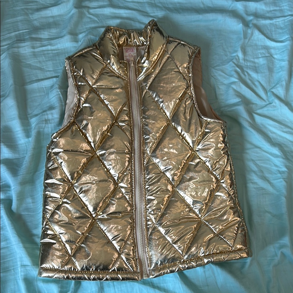 Faded Glory Metallic Gold Vest